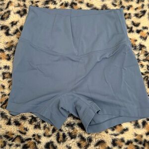 Lululemon Blue High-Waisted Shorts